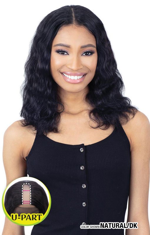 Naked Nature 100% Human Hair Tru-2-U Part Wig TRU-BODY WAVE