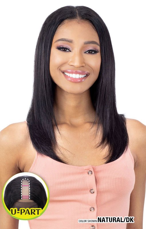 Naked Nature 100% Human Hair Tru-2-U Part Wig TRU-STRAIGHT