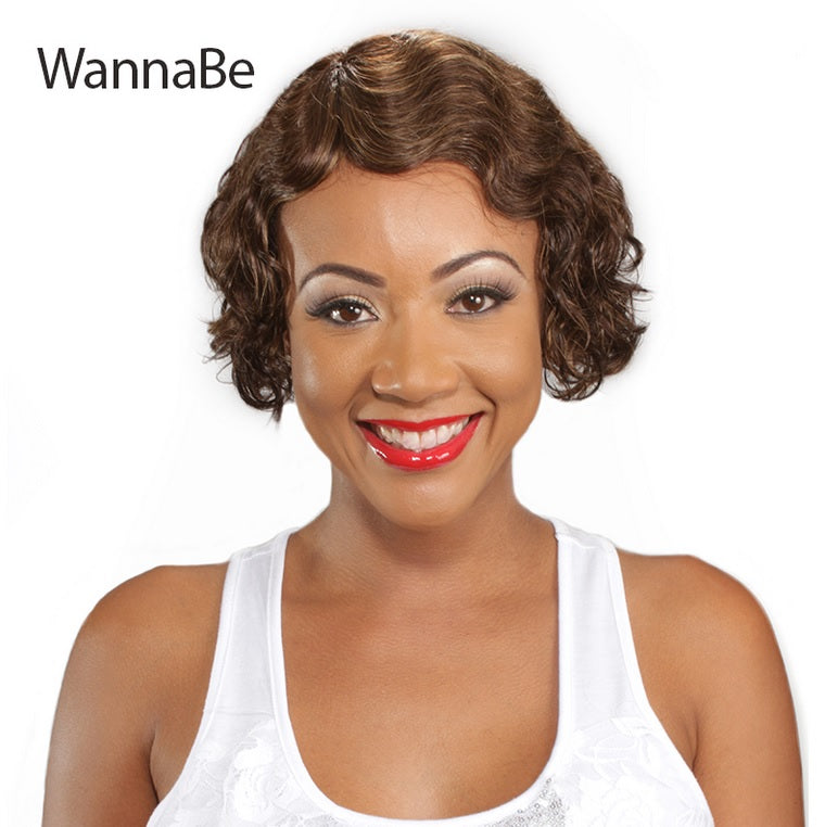 WannaBe 100% Human Hair Full Wig HW AUDREY
