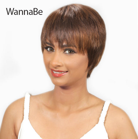 WannaBe 100% Human Hair Full Wig HW CECIL