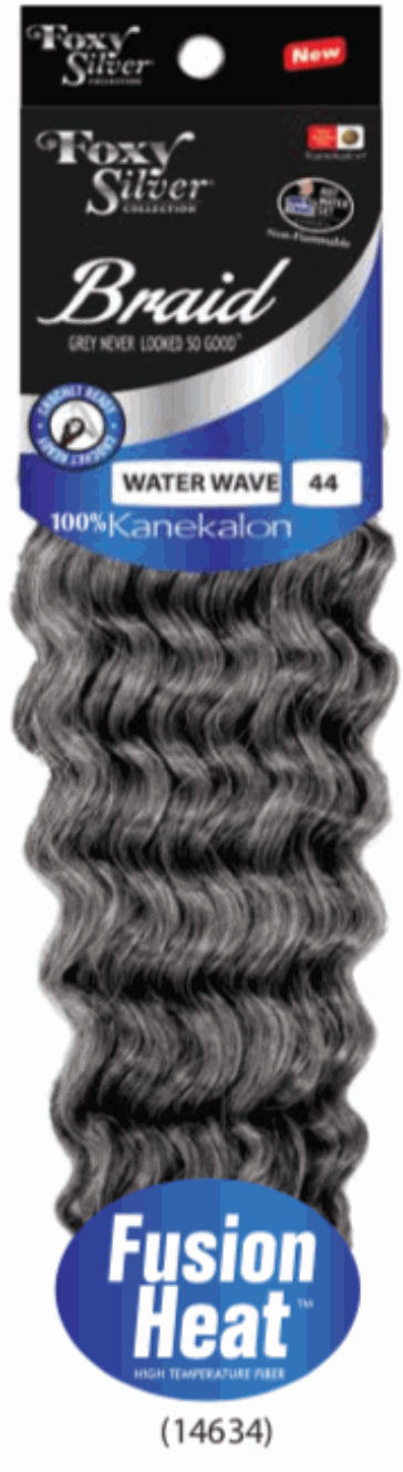 Foxy Silver Synthetic Braiding Hair WATER WAVE12"