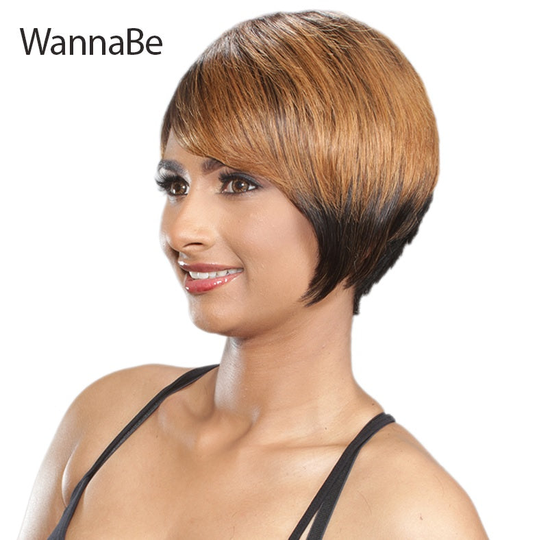WannaBe 100% Human Hair Full Wig HW IDOL
