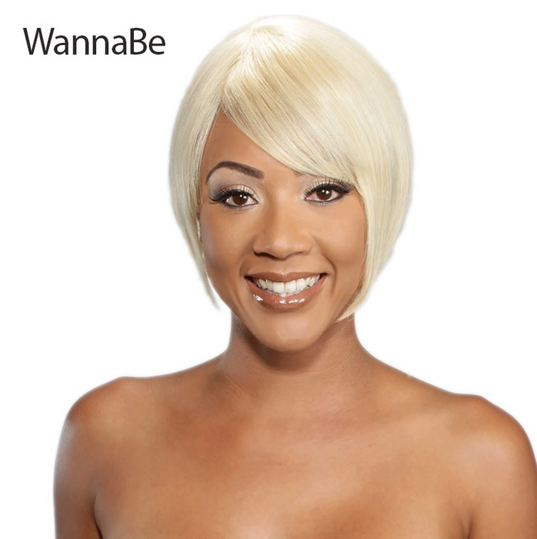WannaBe 100% Human Hair Full Wig HW SASSY