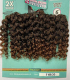 Bobbi Boss Synthetic Crochet Braid Hair BRAZILIAN WATER WAVE 6"2X
